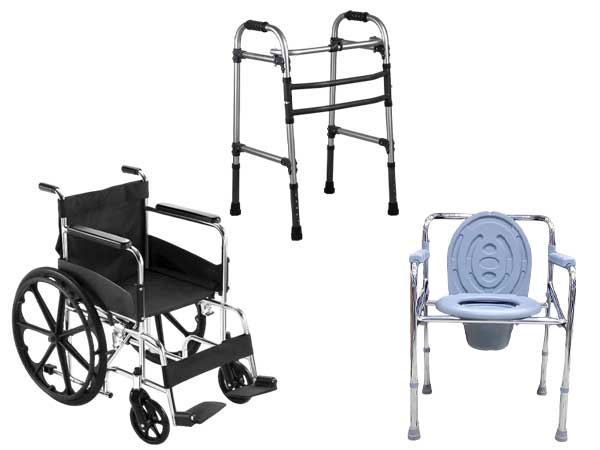 Wheelchairs, Walker & Commode Chair